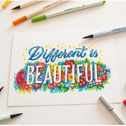 Feutre pinceau STABILO rouge carmin