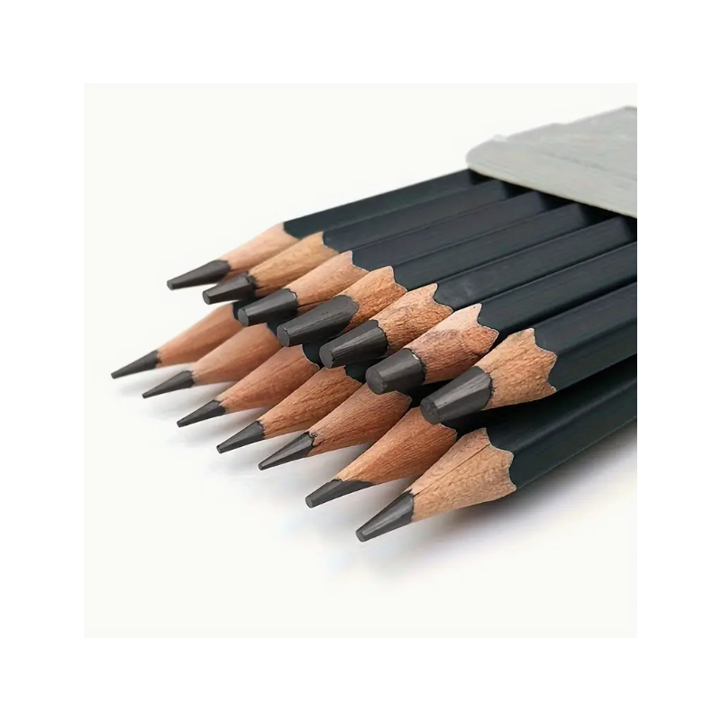Ensemble de crayons noir de dessin