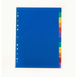 Intercalaires  A4 - 12 avec index