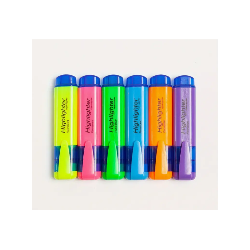 Surligneurs 6 couleurs