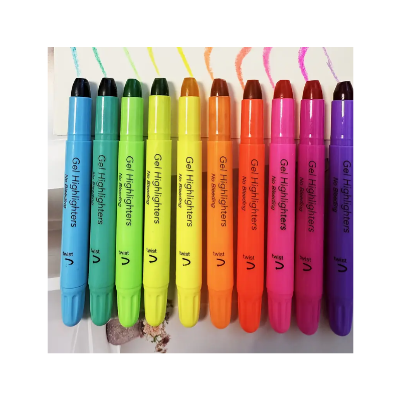 Surligneurs Gel aux couleurs vives