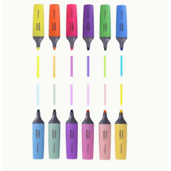 Surligneurs 12 couleurs