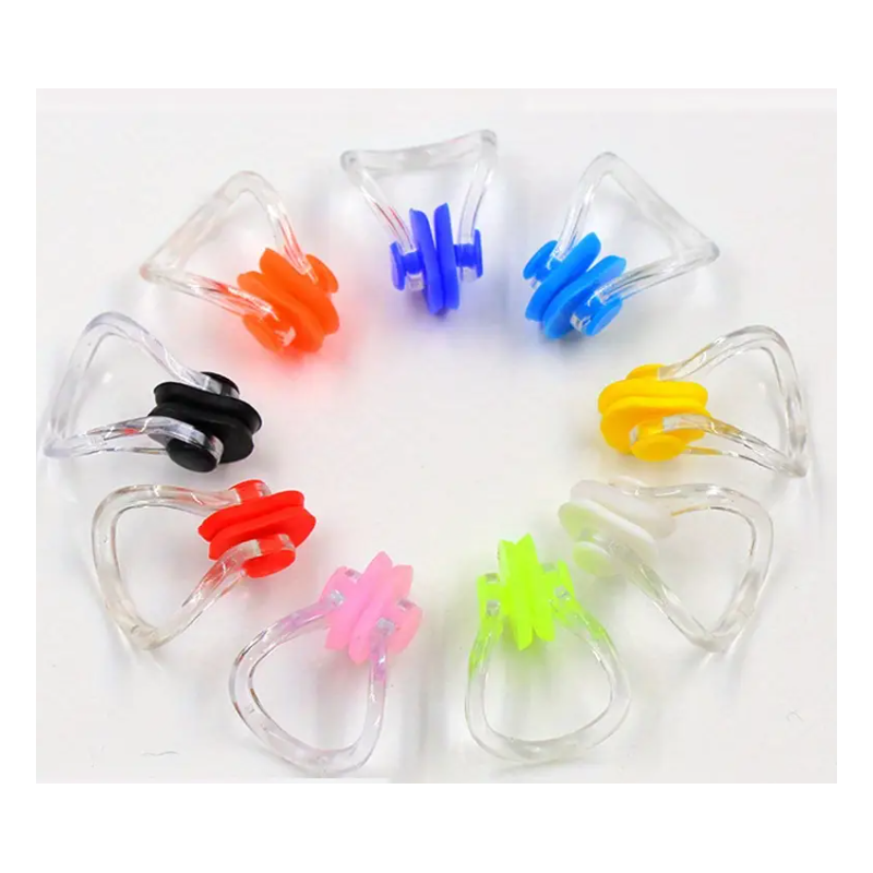 Pince à nez en silicone colorée